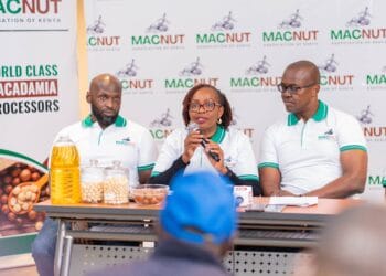 MACNUT Association, representing local Macadamia Farmers, Processors, during a press conference in Nairobi. (Image Credit: Original)