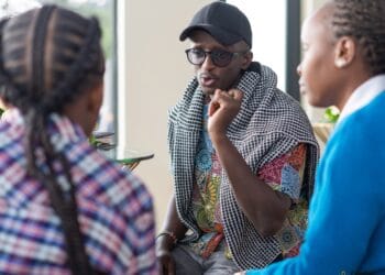 Content Creator Njugush at CcHUB Content Creative Economy Incubator and Entertainment Hub in Nairobi