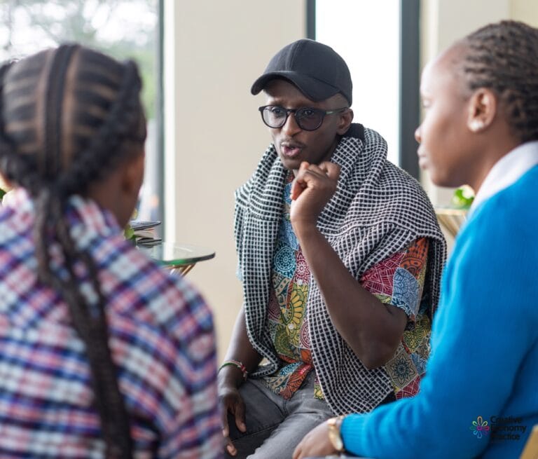 Content Creator Njugush at CcHUB Content Creative Economy Incubator and Entertainment Hub in Nairobi