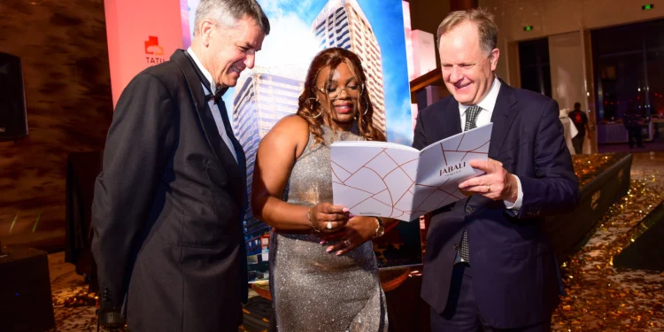 (l-r) Stephen Jennings, Founder and CEO of Rendeavour, owner and developer of Tatu City, Veronica Kavata, Tatu City investor, and Preston Mendenhall, Group COO, Rendeavour and Country Head Kenya, during the launch of Jabali Towers, a 20-storey and 31-storey mixed-use development within Tatu City.