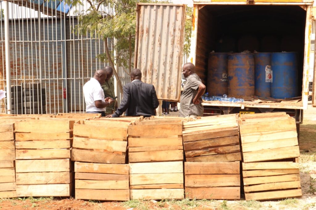 Intercepted ethanol at Nyamasaria Kisumu on 23rd July 2025