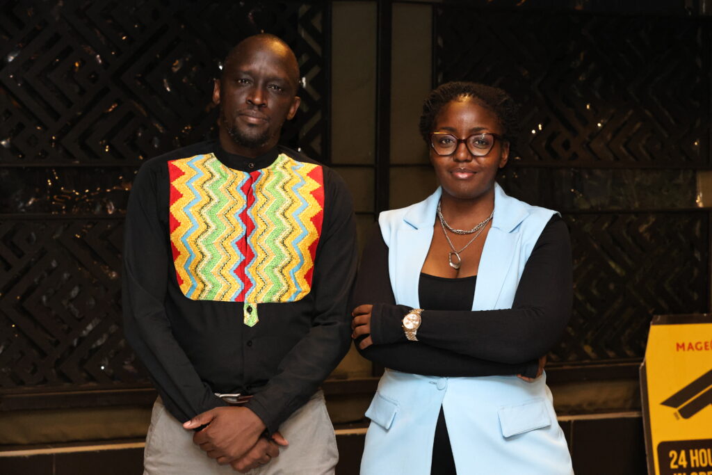 L-R - James Wamathai, Director, Partnerships & Advocacy, Bloggers Association of Kenya, Miriam Beatrice Wanjiru, Programmes Officer, Paradigm Initiative (PIN
