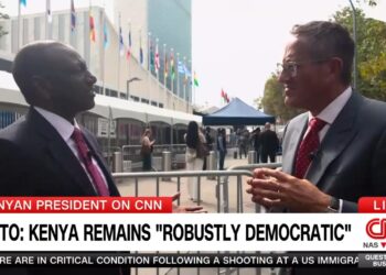 Ruto with Richard Quest