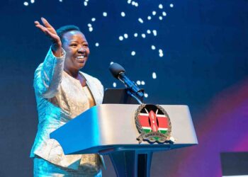 First Lady Rachel Ruto at the launch of the YouVersion regional office in Kenya