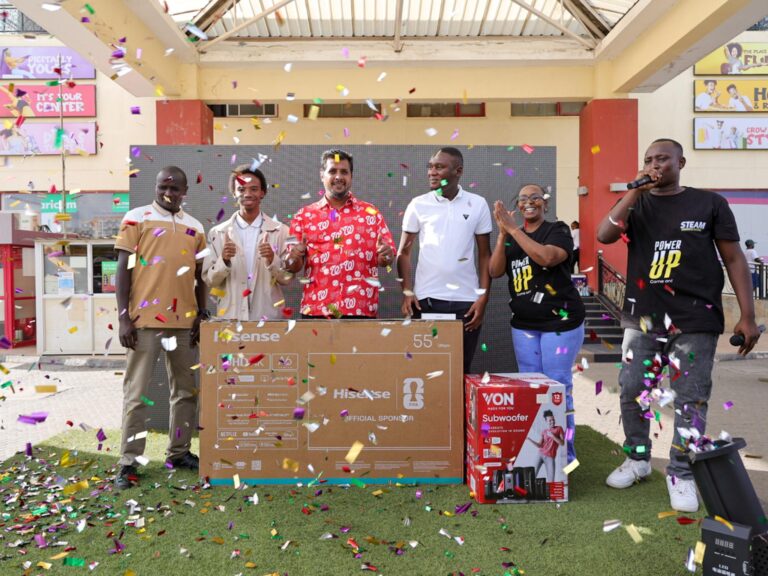 Jibambe na STEAM campaign winners at Greenspan mall where they received their awards