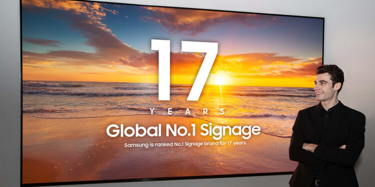 Samsung Retains No. 1 Position in Global Commercial Displays Market for 17th Consecutive Year
