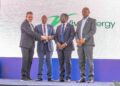 From left Kerim Kermen VP Lubricants,Vivo Energy, Mr. Arnaud Guichard Eng. Peter Njeru- Founder and CEO RIVA Petroleum Peter Murungi- Managing Director, Vivo Energy Kenya Mr. Stephen Gikonyo- Lubricants Sales and Marketing Manager Vivo Energy Kenya