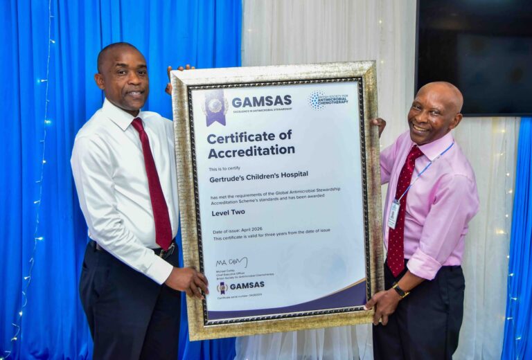 Kenya urged to scale up antimicrobial stewardship as Gertrude’s Children’s Hospital secures global accreditation