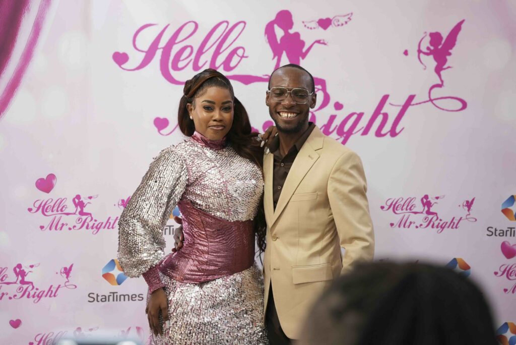 New HELLO MR RIGHT female Host Trisha Khalid and Male Host Dr. Ofweneke at the Season 5 Launch